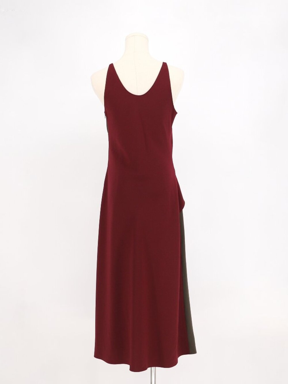 Tome Collective Two-Tone Asymmetrical Crepe Slip Dress Size 4 - Picture 5 of 8